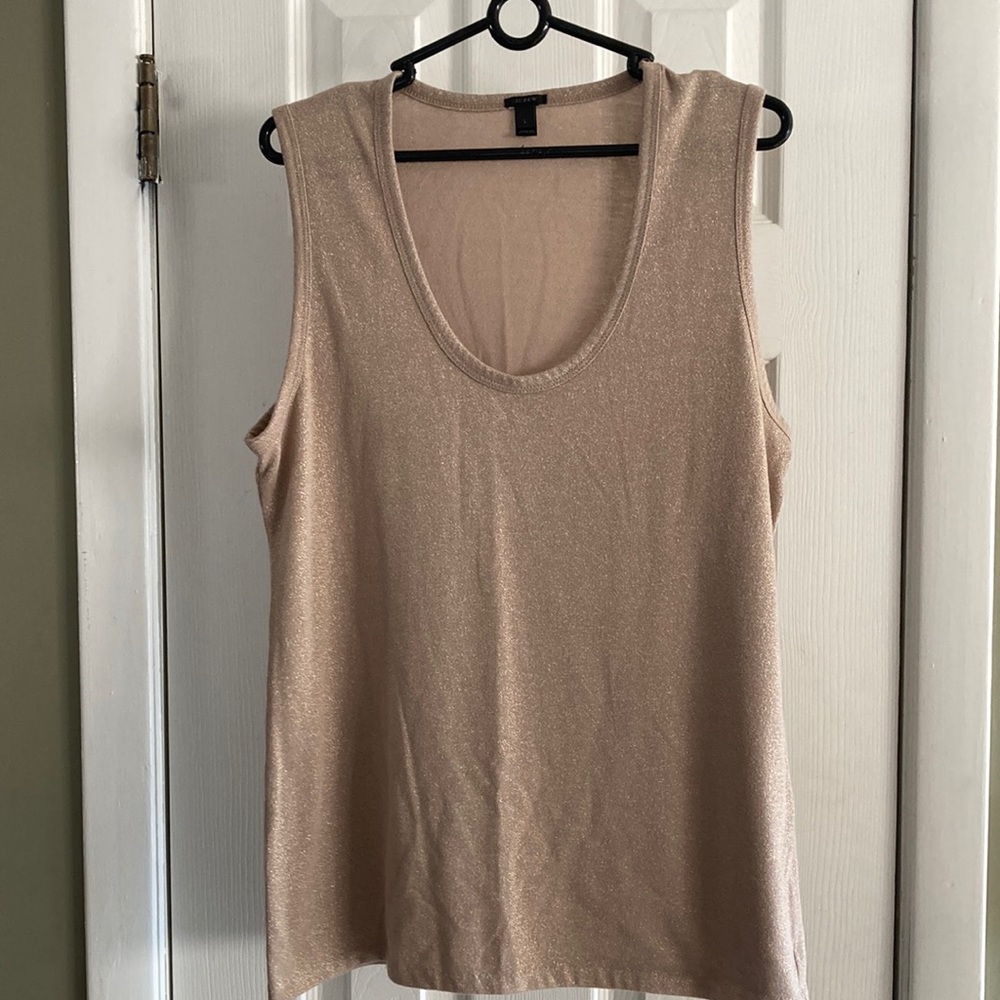 J. Crew Shimmery Nude Tank Top